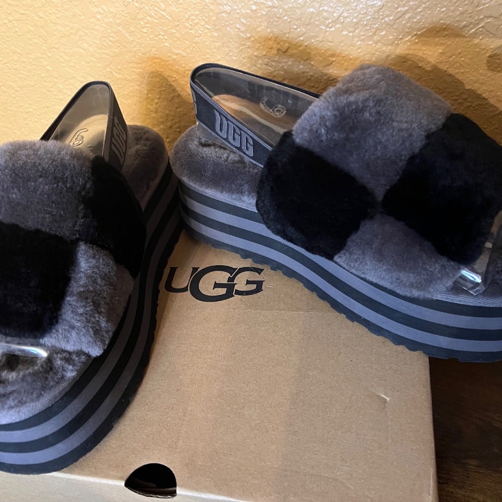 Brand New UGG Disco Checker Slide - Picture 6 of 7